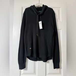 NWT Ralph Lauren Women’s black slouch neck waffle knit sweater Women’s Size L